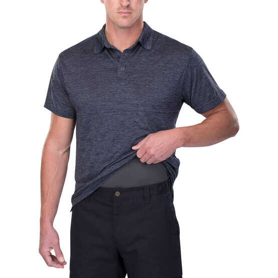 Vertx Assessor Polo Shirt in heather navy with concealed carry function